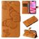 Mobigear Butterfly iPhone 16 Hoesje Bookcase Portemonnee - Cognac