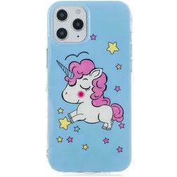 Mobigear Design iPhone 12 Pro Max Hoesje Flexibel TPU Backcover - Eenhoorn
