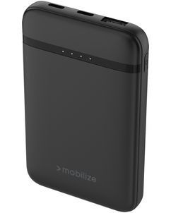 Mobilize Triple USB / USB-C Powerbank 5.000 mAh 10W - Zwart