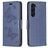 Mobigear Butterfly Samsung Galaxy S24 Plus Hoesje Bookcase Portemonnee - Blauw