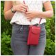 Antonio Fonzo Crossbody Telefoontasje - Small - Cherry Red