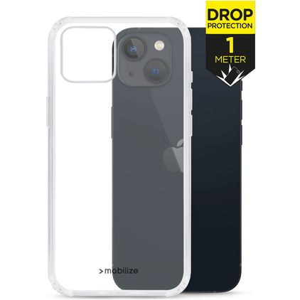 Mobilize Naked Protection Doorzichtig iPhone 13 Hoesje Hardcase Backcover Shockproof - Transparant