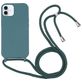 Mobigear Lanyard iPhone 16 Siliconen Hoesje met koord - Groen