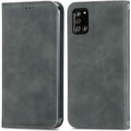 Mobigear Retro Slim Samsung Galaxy A32 5G Hoesje Bookcase - Grijs