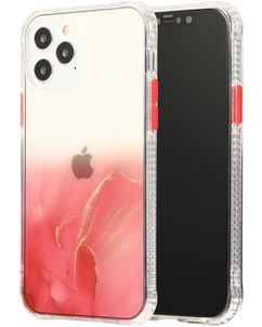 Mobigear Gradient iPhone 12 Pro Hoesje Hardcase Backcover - Rood