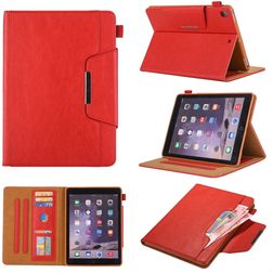 Mobigear Luxury iPad 7 (2019) Hoes Bookcase + Stylus Houder - Rood
