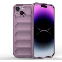Mobigear Bumpy iPhone 15 Plus Hoesje Flexibel TPU Backcover - Paars