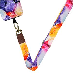 MIO Lanyard Universeel Telefoonkoord Verstelbaar - Flowers