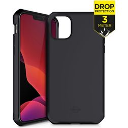 ITSkins SpectrumSolid iPhone 12 Pro Hoesje Flexibel TPU Backcover Shockproof - Plain Black