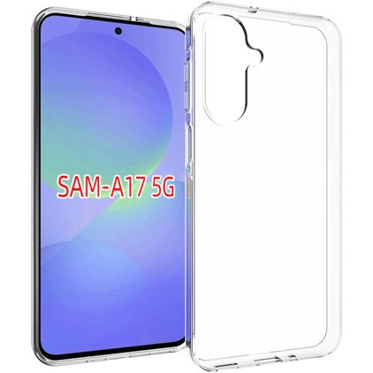 Mobigear Basics Doorzichtig Samsung Galaxy A17 Hoesje Flexibel TPU Backcover - Transparant