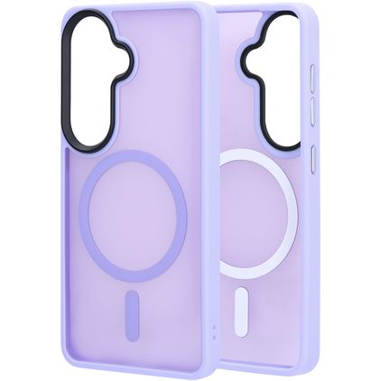 Mobiparts Hardcover Samsung Galaxy S26 MagSafe Hoesje Hardcase Backcover - Satin Lila