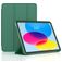 Mobigear Tri-Fold Gel iPad 10 (2022) Hoes TPU,Kunstleer Bookcase - Groen