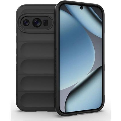 Mobigear Bumpy Google Pixel 10 Hoesje Flexibel TPU Backcover - Zwart