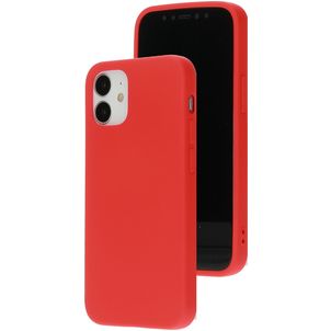 Mobiparts iPhone 12 Mini Siliconen Hoesje Backcover - Scarlet Red
