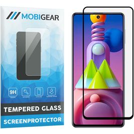 Mobigear Premium Samsung Galaxy M51 Glazen Screenprotector - Case Friendly - Zwart