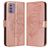 Mobigear Butterfly Nokia G42 Hoesje Bookcase Portemonnee - Roségoud