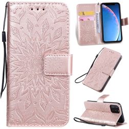 Mobigear Pressed Sunflower Wallet Case Rose Gold Apple iPhone 11 Pro
