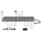 4Smarts 11 in 1 Hub USB-C naar AUX 3.5mm / Ethernet / HDMI / USB-A / USB-C / VGA / SD Card Hub 0.15 Meter - Spacegrijs