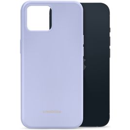 Mobilize Rubber Gelly iPhone 13 Hoesje Flexibel TPU Backcover - Pastel Purple