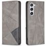 Mobigear Rhombus Slim Samsung Galaxy S24 Hoesje Bookcase - Grijs