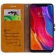 Mobigear Wallet Xiaomi Mi 8 Hoesje Bookcase Portemonnee - Cognac
