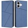 Mobigear Frosted Flip iPhone 17 Hoesje Bookcase Portemonnee - Blauw