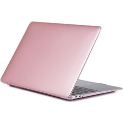 Mobigear Metallic MacBook Air 13 Inch (2018-2020) Hoes Hardshell Laptopcover MacBook Case - Roségoud - Model A1932 / A2179 / A2337