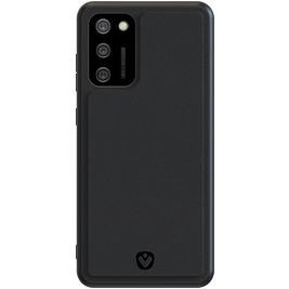 Valenta Snap Samsung Galaxy A02s Hoesje Echt Leer Backcover - Zwart