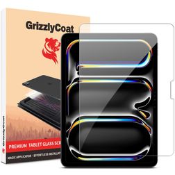 GrizzlyCoat Magic Applicator iPad 11 (2025) Glazen Screenprotector - Case Friendly + Installatieframe