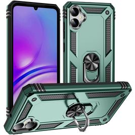 Mobigear Armor Ring Samsung Galaxy A05 Hoesje Hardcase Backcover Shockproof met Ringhouder - Groen