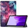 Mobigear Tri-Fold Samsung Galaxy Tab A7 Lite Hoes Bookcase - Milky Way