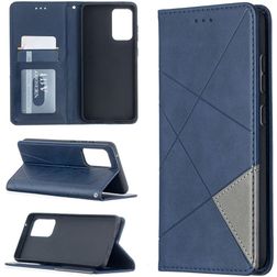 Mobigear Rhombus Slim Samsung Galaxy A52s 5G Hoesje Bookcase - Blauw