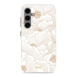 MIO Samsung Galaxy S24 FE MagSafe Hoesje Hardcase Backcover - White Roses
