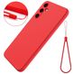 Mobigear Colors Samsung Galaxy M55 Siliconen Hoesje Backcover - Rood