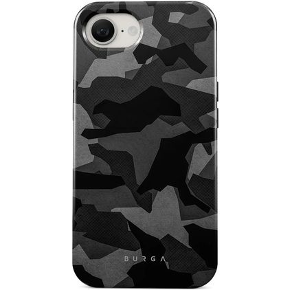 Burga Tough iPhone 17e Hoesje Hardcase Backcover Shockproof - Night Black Camo