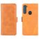 Mobigear Slim Magnet Motorola One Fusion Plus Hoesje Bookcase Portemonnee - Cognac