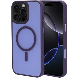 Mobiparts Hardcover iPhone 16 Pro Max MagSafe Hoesje Hardcase Backcover - Satin Purple