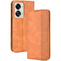 Mobigear Sensation OnePlus Nord 2T 5G Hoesje Bookcase Portemonnee - Bruin