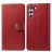 Mobigear Snap Button Samsung Galaxy S21 FE Hoesje Bookcase Portemonnee - Rood