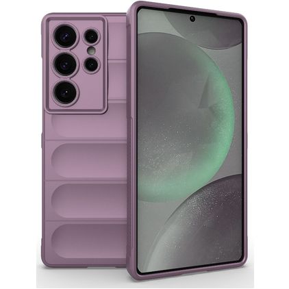 Mobigear Bumpy Samsung Galaxy S25 Ultra Hoesje Flexibel TPU Backcover - Paars