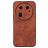 Mobigear Fabric OPPO Find X6 Hoesje Hardcase Backcover - Bruin
