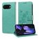 Mobigear Flowers Google Pixel 9a Hoesje Bookcase Portemonnee - Groen