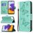 Mobigear Butterfly Samsung Galaxy A22 5G Hoesje Bookcase Portemonnee - Turquoise