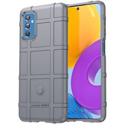 Mobigear Rugged Shield Samsung Galaxy M52 Hoesje Flexibel TPU Backcover Shockproof - Grijs