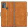 Mobigear Slim Magnet Motorola Moto G50 Hoesje Bookcase Portemonnee - Cognac
