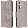 Mobigear Butterfly Samsung Galaxy S24 Hoesje Bookcase Portemonnee - Grijs