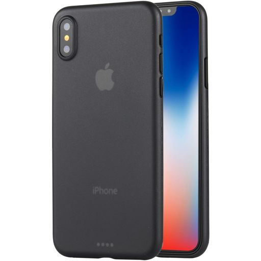Mobigear Ultra Slim iPhone XS Hoesje Hardcase Extra Dun Backcover - Zwart