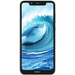 Mobigear Premium Nokia 5.1 Plus Glazen Screenprotector - Case Friendly - Zwart