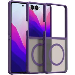 Mobigear Shockproof Samsung Galaxy Z Flip 8 MagSafe Hoesje Hardcase Backcover - Paars
