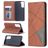 Mobigear Rhombus Slim Samsung Galaxy S21 Hoesje Bookcase - Bruin